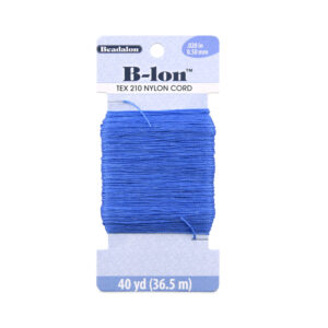 B-LON Cord, TEX 210, .020 in / 0.50 mm, Blue Lagoon, 40 yd / 36.5 m