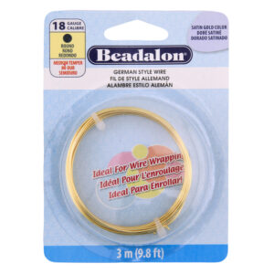 German Style Wire - Satin Gold Color