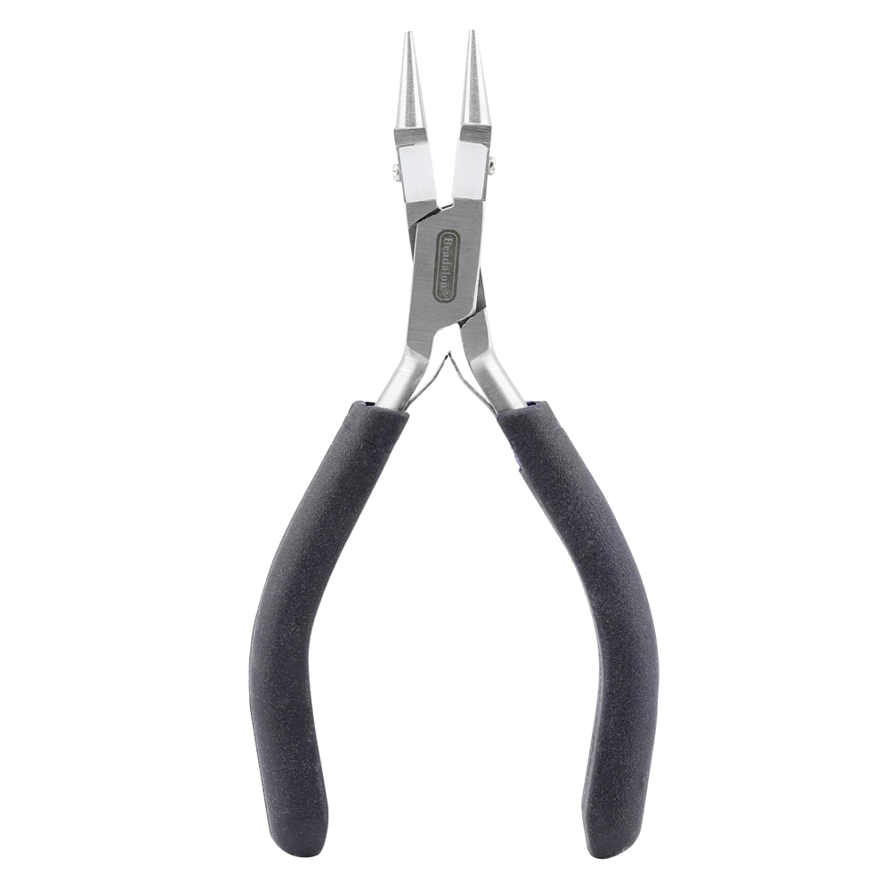 Professional Series Nylon Inner Jaw Round Nose Pliers, Dark Blue Vinyl-Free Grips, Stainless Steel, Box Joint, Double Leaf Springs, 5.75 in / 14.6 cm - Image 5