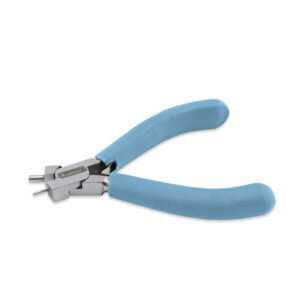 Designer Series Memory Wire Finishing Pliers, Pacific Blue Vinyl-Free Grips, Stainless Steel, Lap Joint, 1.5 mm & 3 mm / 0.06 in & 0.12 in Tips, 4.25 in / 10.8 cm