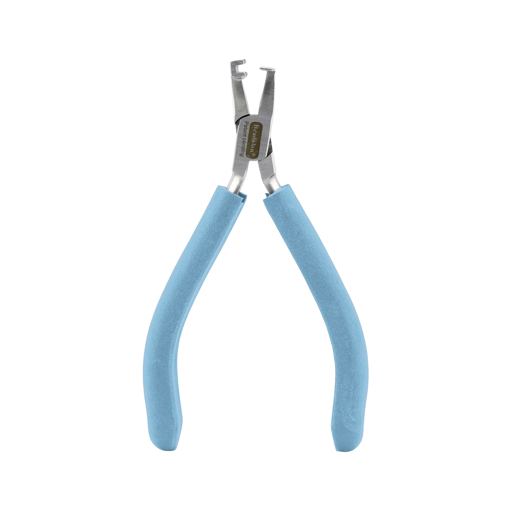 Designer Series Wire Banding Pliers, Pacific Blue Vinyl-Free Grips, creates Single-Wide Bands for 20 & 21 gauge wire, Stainless Steel, 5.5 in / 14 cm - Image 3