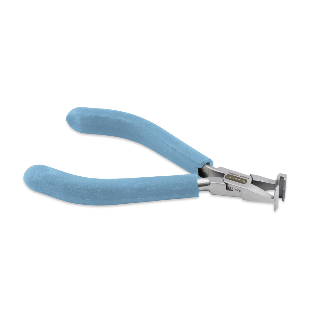 Designer Series Wire Banding Pliers, Pacific Blue Vinyl-Free Grips, creates Single-Wide Bands for 22 & 24 gauge wire, Stainless Steel, 5.5 in / 14 cm - Image 2