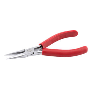 Econo Series Chain Nose Pliers, Red Vinyl-Free Grips, Steel Lap Joint, Double Leaf Springs, 5 in / 12.7 cm