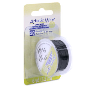 Artistic Wire - Standard Colors - Black - 20 ga, Dispenser Spool