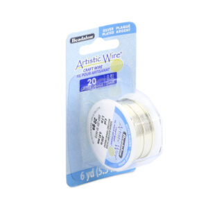 Artistic Wire - Silver Plated Colors - Tarnish Resistant Silver - 20 ga, Dispenser Spool