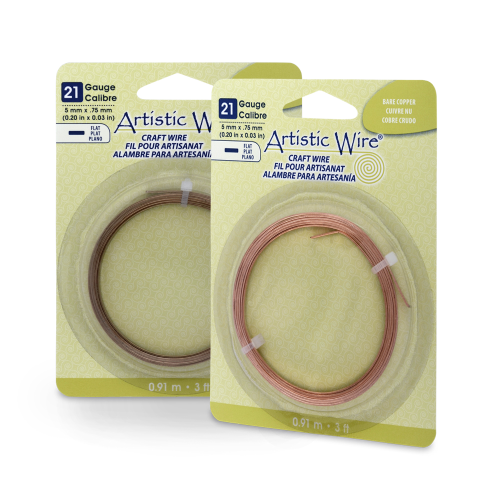 Artistic Wire - Flat - Antique Brass Color