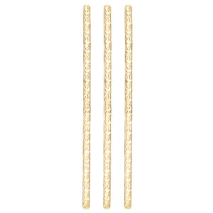 Artistic Wire, Flat, Vine Pattern, 4.6 x 0.58 mm / 0.20 x 0.03 in, Tarnish Resistant Brass, 15.24 cm / 6 in length, 3 pc