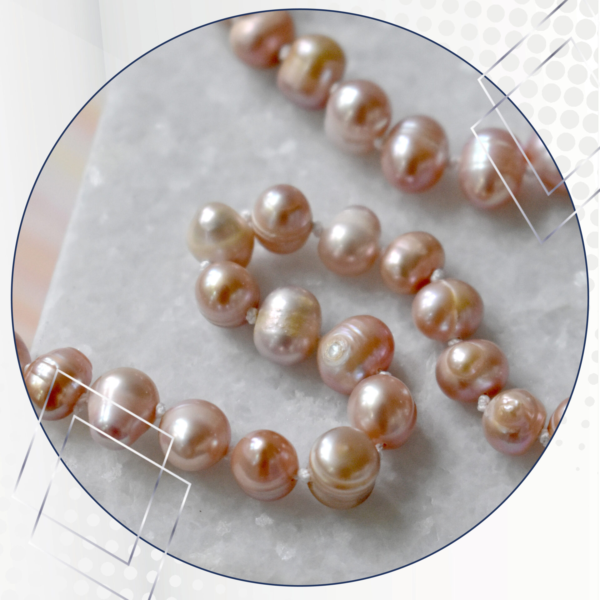 100% Silk Bead Cord - Card - Grey - Image 2