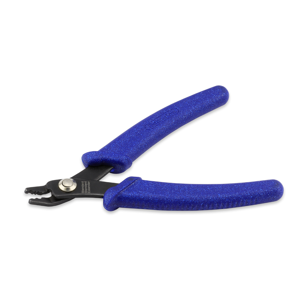 Classic Series Glimmer Crimper Tool STANDARD, Blue Speckle Vinyl-Free Grips, Rivet Joint, Single Leaf Spring, 5.25 in / 13.3 cm