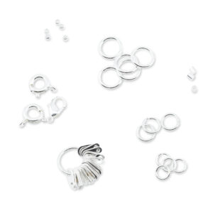 Findings Variety Packs - Silver Plated - Jump/Spring/Lobster/Tag/Bead/Tube