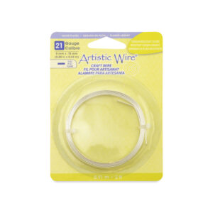 Artistic Wire - Flat - Silver Color - 5 mm