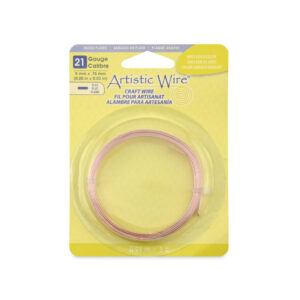 Artistic Wire - Flat - Rose Gold Color - 5 mm