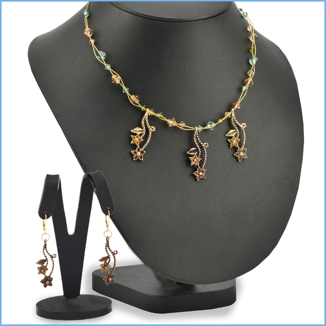 Brazilian Primavera Necklace and Earrings