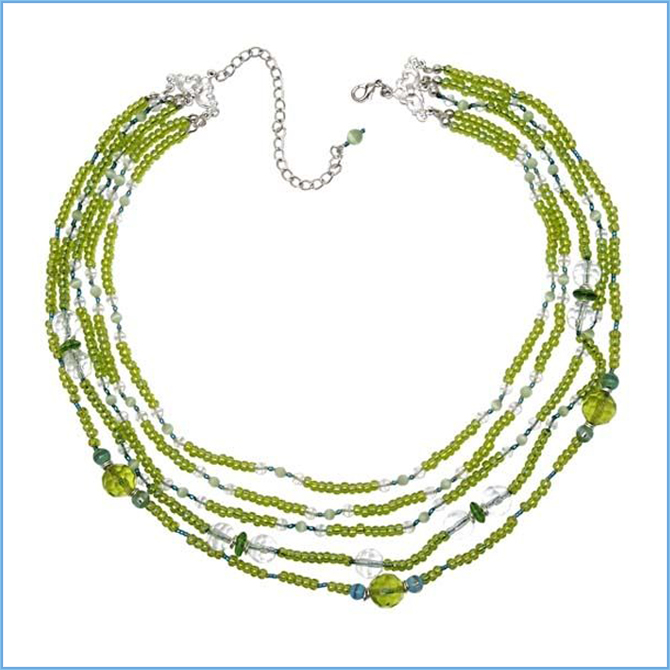 Green Tropical Necklace