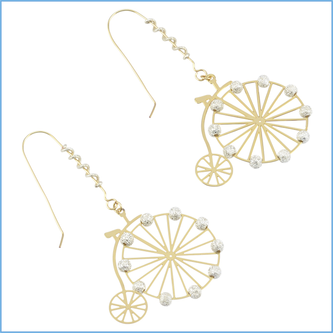 Penny-Farthing Earrings